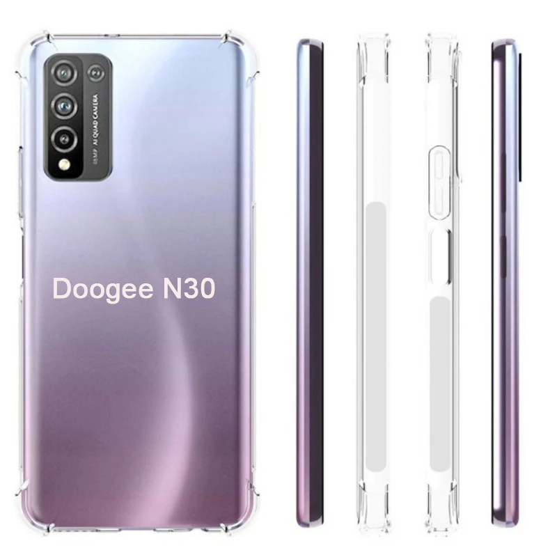 Transparent Soft TPU Back Cover For Funda Doogee N30 Case Airbag Shockproof Phone Protective Case For Capa Doogee N 30 6.55 Inch
Transparent Soft TPU Back Cover For Funda Doogee N30 Case Airbag Shockproof Phone Protective Case For Capa Doogee N 30 6.55 Inch