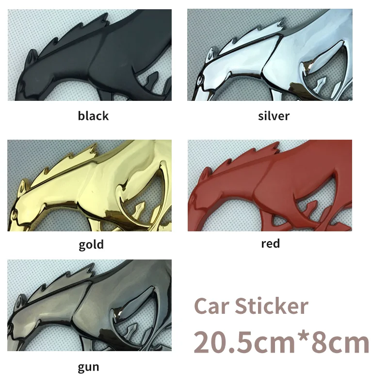 3D Car Front Grille Badge Metal Emblem Body Fender Trunk Decal for Ford Mustang Car accessories
3D Car Front Grille Badge Metal Emblem Body Fender Trunk Decal for Ford Mustang Car accessories