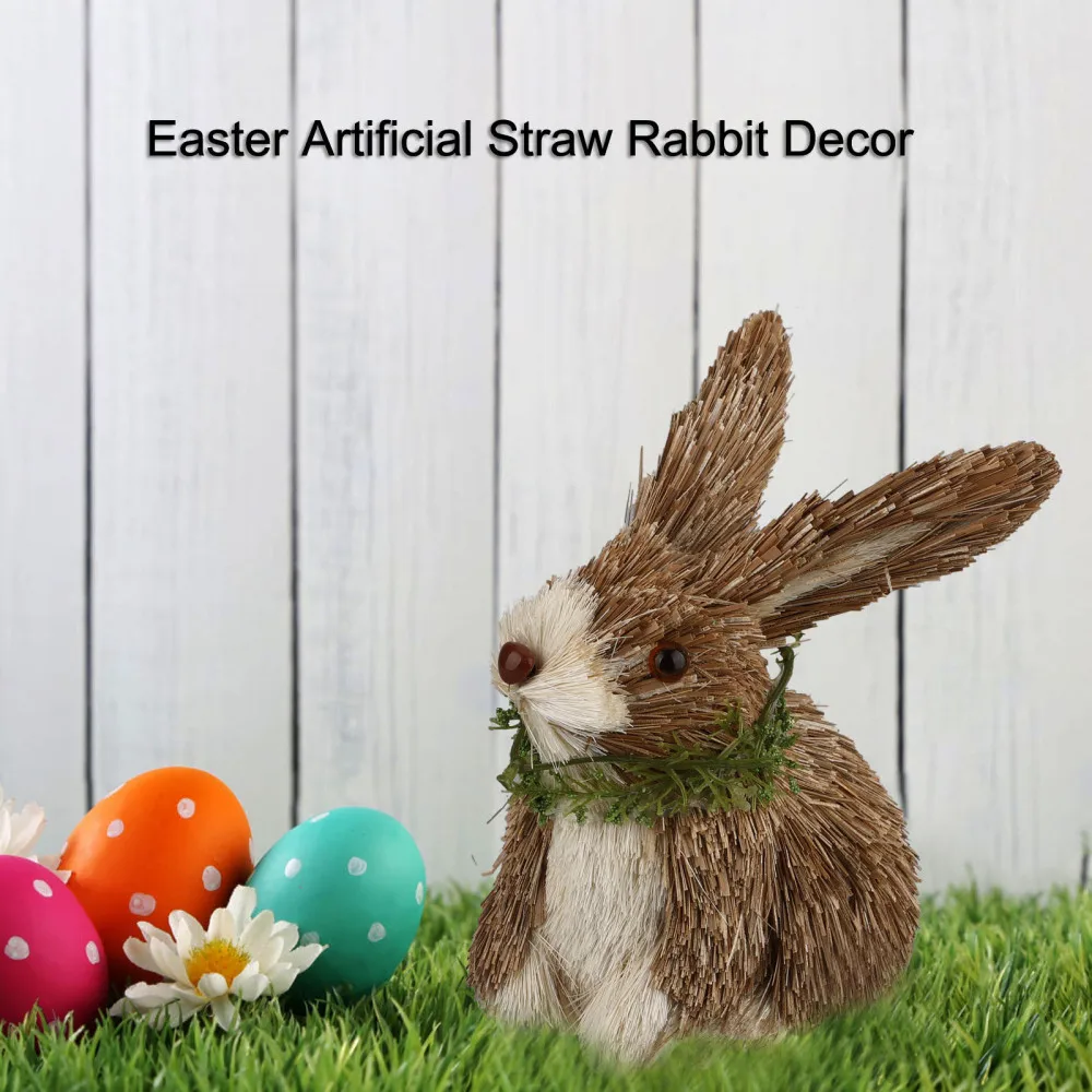 Simulation Rabbit Straw Bunny Easter Artificial Spring Straw+cloth Hand Woven Ornament Decor Garden Lovely Collection Figurines
Simulation Rabbit Straw Bunny Easter Artificial Spring Straw+cloth Hand Woven Ornament Decor Garden Lovely Collection Figurines