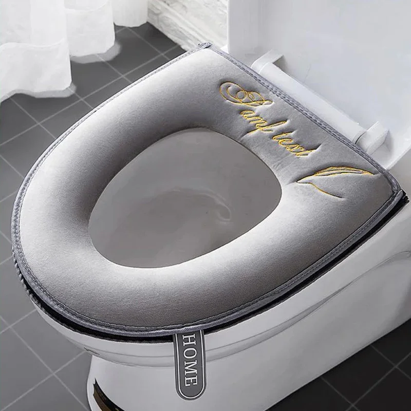 Universal Toilet Seat Cushion Winter Warm Toilet Seat Cover Washable Bathroom Toilet Pad Thickened Soft Plush Zipper WC Mat
Universal Toilet Seat Cushion Winter Warm Toilet Seat Cover Washable Bathroom Toilet Pad Thickened Soft Plush Zipper WC Mat