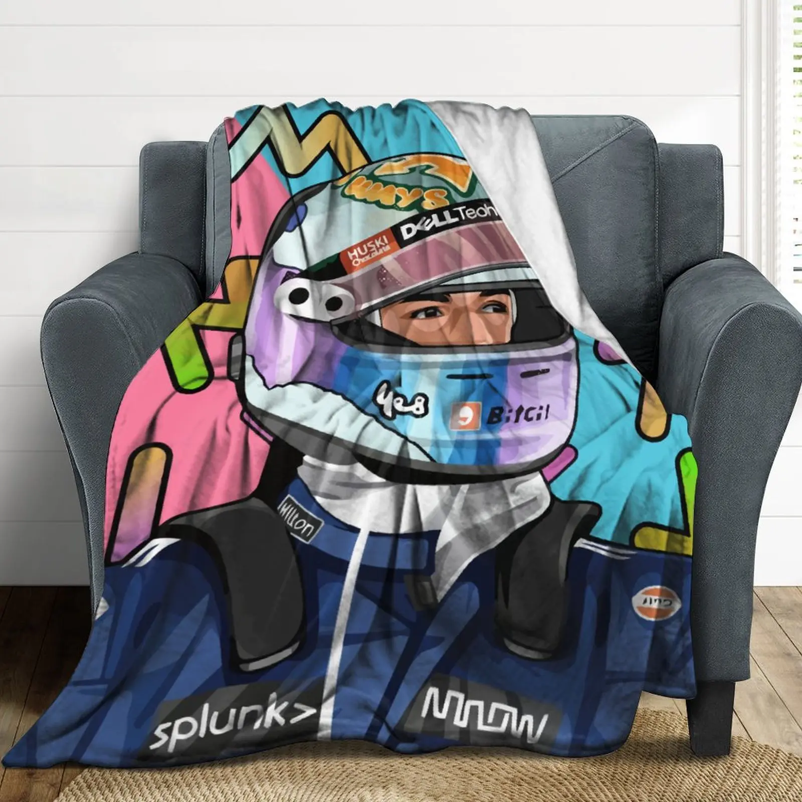 Flannel Blanket Daniel Ricciardo Ultra Soft Micro Fleece Vertical Cozy Lightweight Microfiber All Season Bedroom Living Room
Flannel Blanket Daniel Ricciardo Ultra Soft Micro Fleece Vertical Cozy Lightweight Microfiber All Season Bedroom Living Room