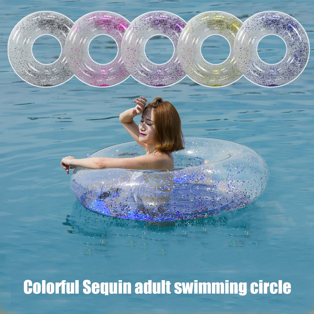 PVC Sequined Floating Swimming Ring Armpit Swim Circle Thickened Inflatable Swimming Circle for Water Pool Beach
PVC Sequined Floating Swimming Ring Armpit Swim Circle Thickened Inflatable Swimming Circle for Water Pool Beach