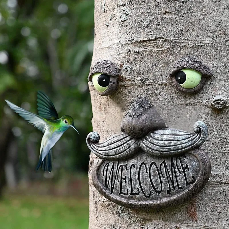 Old Man Tree Face Welcome Decor Tree Hugger Glowing Eye Outdoor Tree Art Sculpture Whimsical Garden Tree Decor Yard Art
Old Man Tree Face Welcome Decor Tree Hugger Glowing Eye Outdoor Tree Art Sculpture Whimsical Garden Tree Decor Yard Art