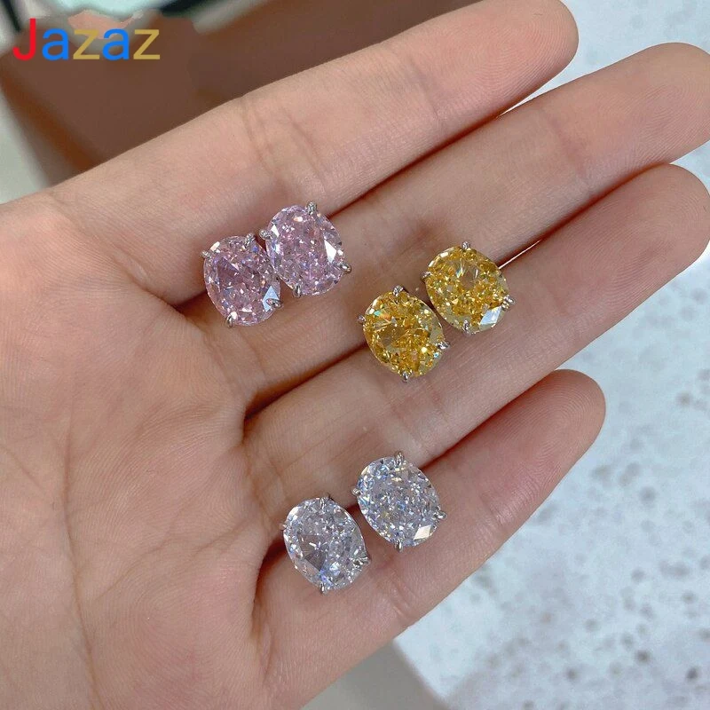 Jazaz Fine 100% 925 Sterling Silver Sparkling Yellow Pink High Carbon Diamond Wedding Stud Earrings Women Anniversary Gift B0786
Jazaz Fine 100% 925 Sterling Silver Sparkling Yellow Pink High Carbon Diamond Wedding Stud Earrings Women Anniversary Gift B0786