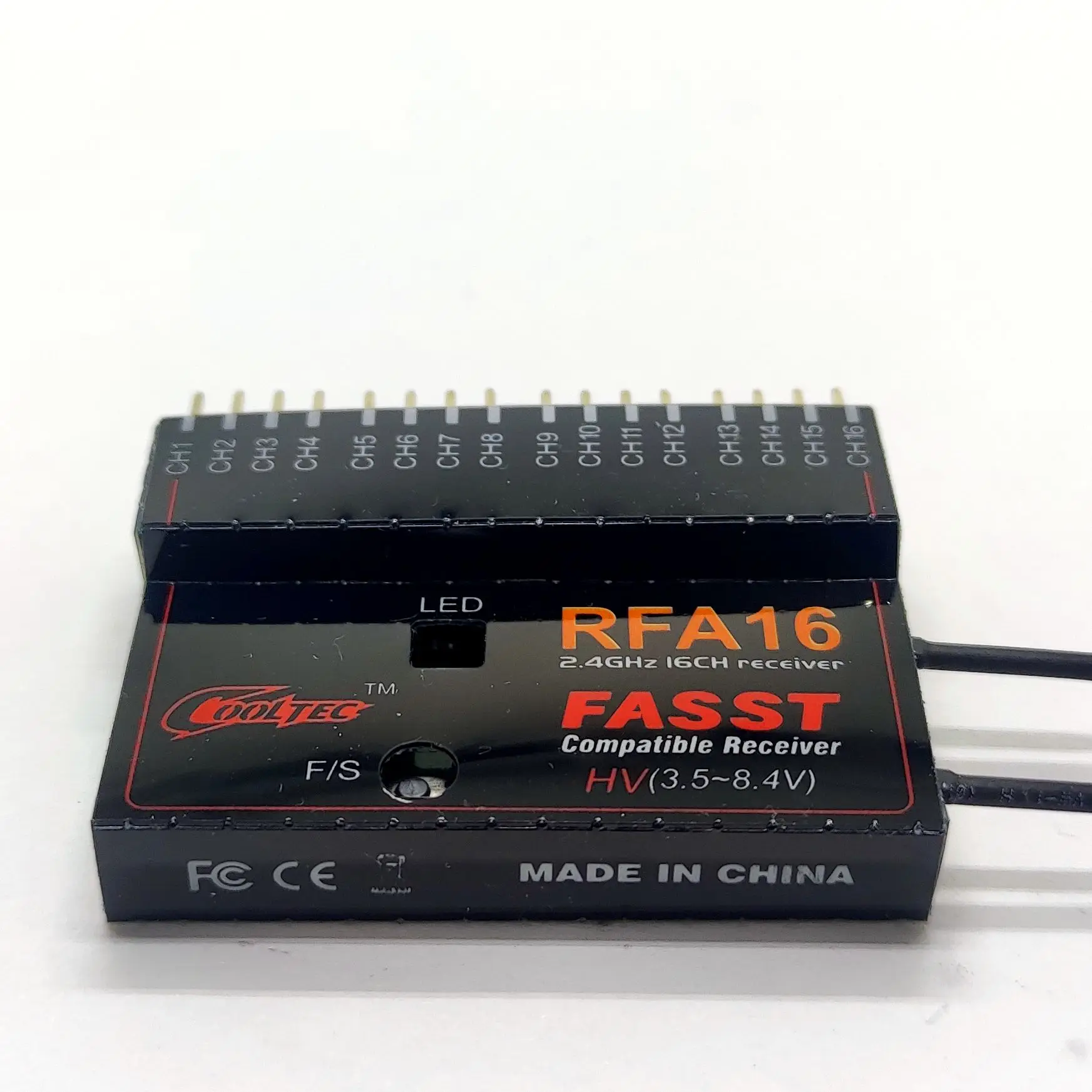 cooltech RFA16 16ch Futaba fasst compatible receiver for 6EX 7C 8FG 10CG 12FG 14MZ 14SG 18MZ
cooltech RFA16 16ch Futaba fasst compatible receiver for 6EX 7C 8FG 10CG 12FG 14MZ 14SG 18MZ