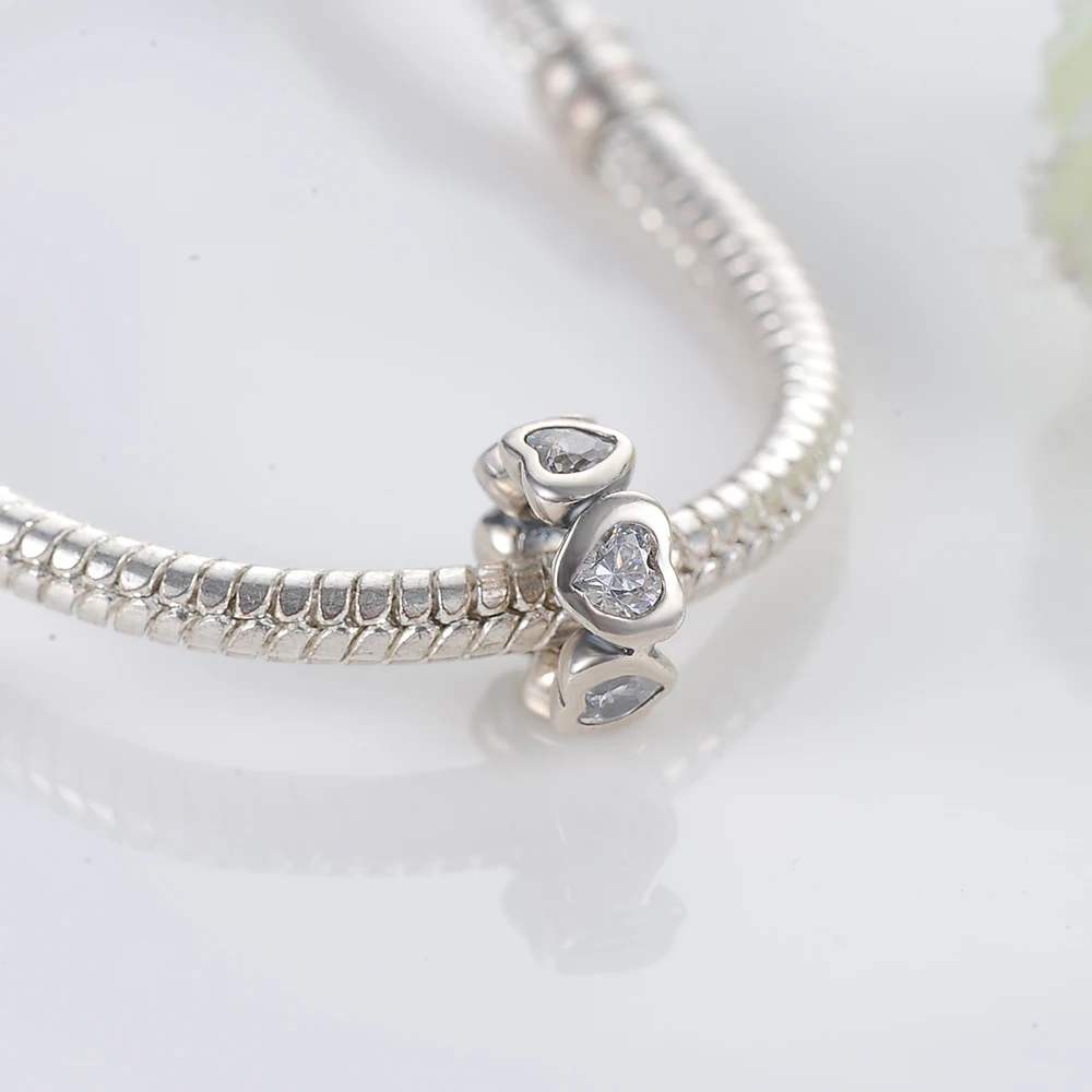 New Arrival 100% 925 Sterling Silver Love Hart Zircon Beads Fit Original Pandora Charms Bracelets DIY Women Jewelry
New Arrival 100% 925 Sterling Silver Love Hart Zircon Beads Fit Original Pandora Charms Bracelets DIY Women Jewelry