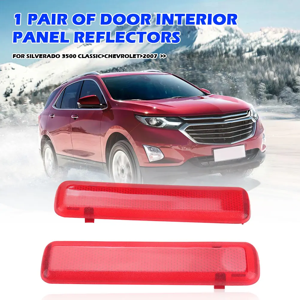 ABS Red 1-Pair-Door Interior Panel Rear Door Panel Interior Reflector Light for Chevrolet 15183155 15183156 Exterior Accessories
ABS Red 1-Pair-Door Interior Panel Rear Door Panel Interior Reflector Light for Chevrolet 15183155 15183156 Exterior Accessories