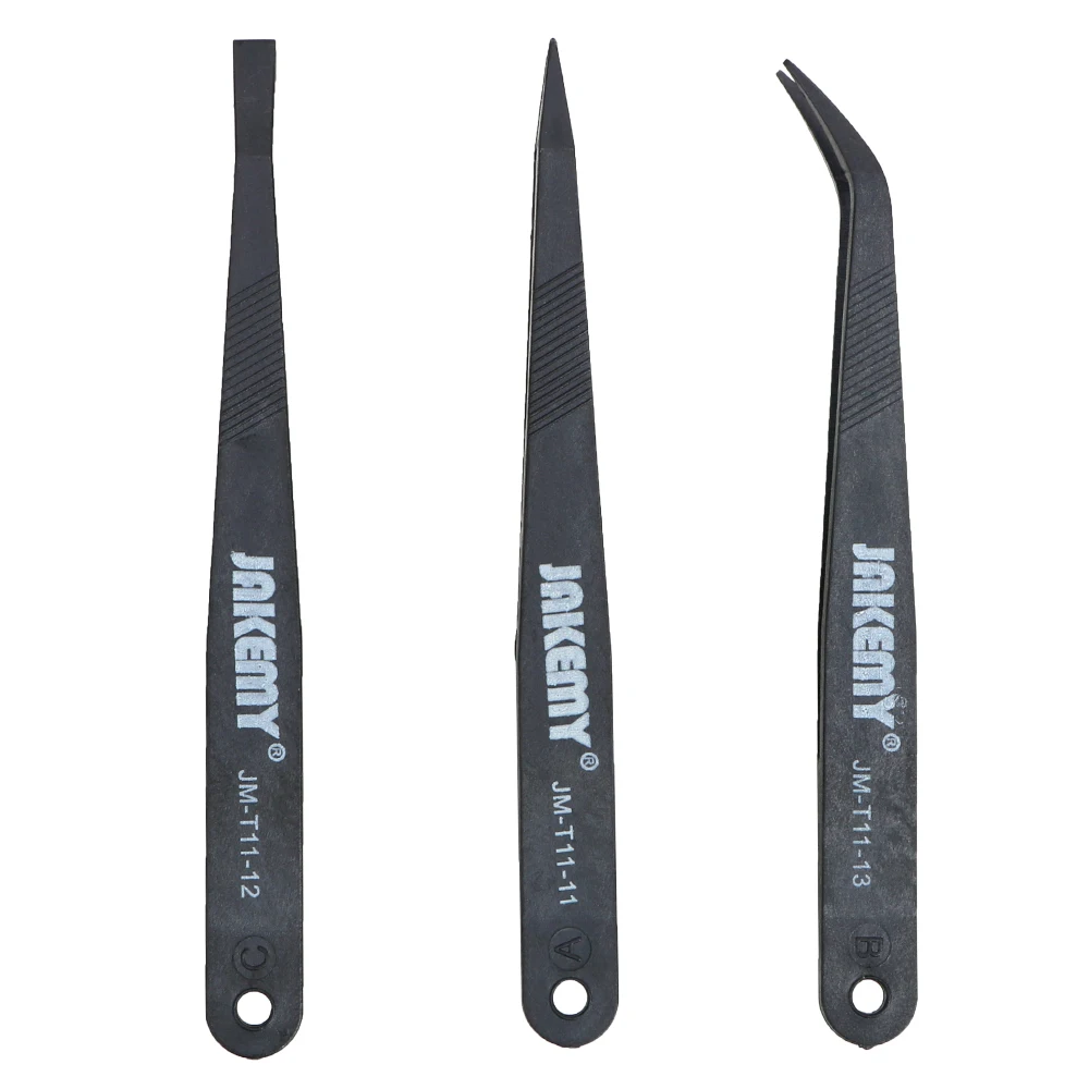 NICEYARD 3PCS/set Plastic Tweezers Flat/Pointed/Curved Forceps Phone Laptop Electronic Repair Tools Anti-static Tweezers Set
NICEYARD 3PCS/set Plastic Tweezers Flat/Pointed/Curved Forceps Phone Laptop Electronic Repair Tools Anti-static Tweezers Set