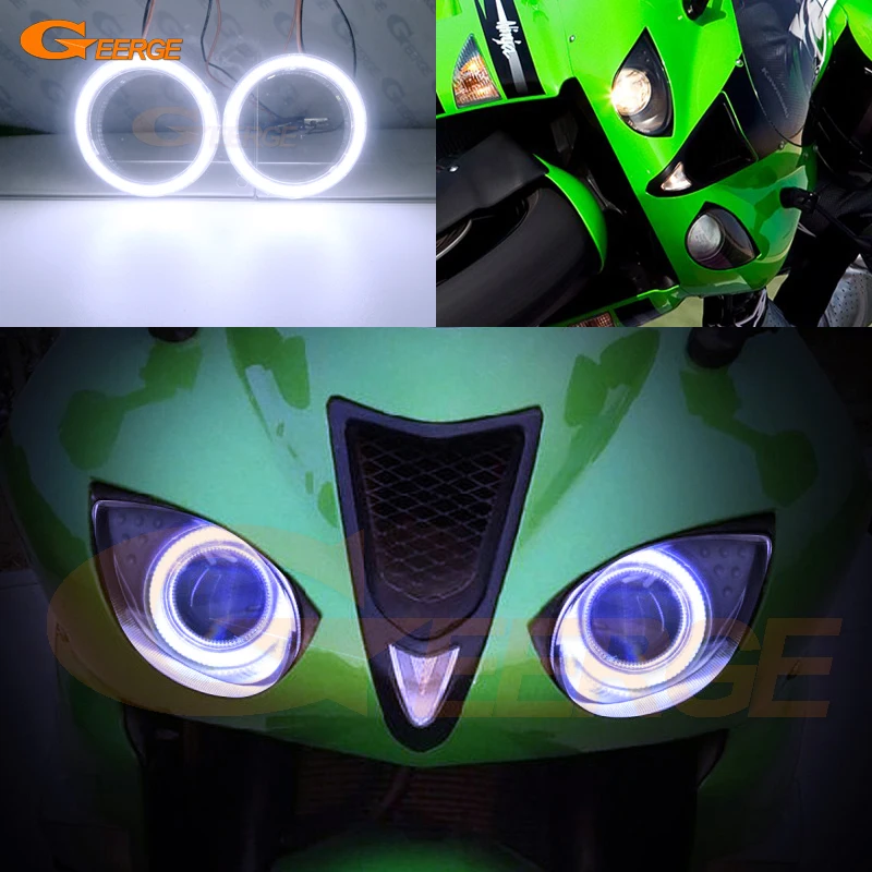 Для Kawasaki Ninja ZX 6R 2007 2008 отличные ультра яркие COB led Ангельские Глазки набор halo