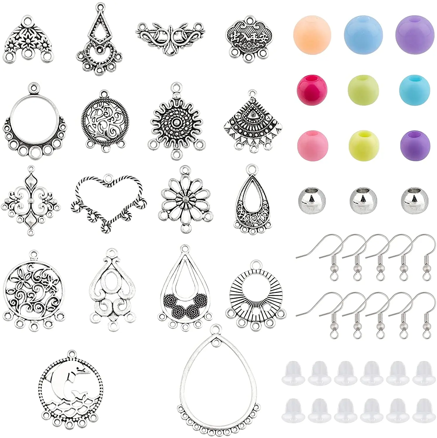 532 pieces of earring making kit earring making supplies kit with earring hook result earring back pillar making kit
532 pieces of earring making kit earring making supplies kit with earring hook result earring back pillar making kit