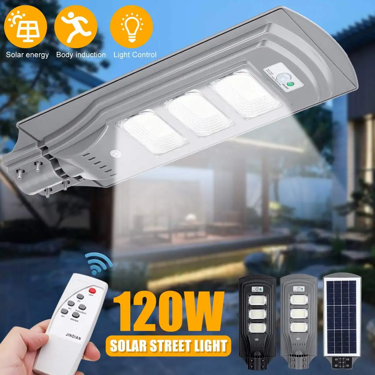 NEW 120W Super Bright Outdoor 144 LED Solar Light Control PIR Motion Sensor Wall Street Light Garden Courtyard Deck Lamp
NEW 120W Super Bright Outdoor 144 LED Solar Light Control PIR Motion Sensor Wall Street Light Garden Courtyard Deck Lamp