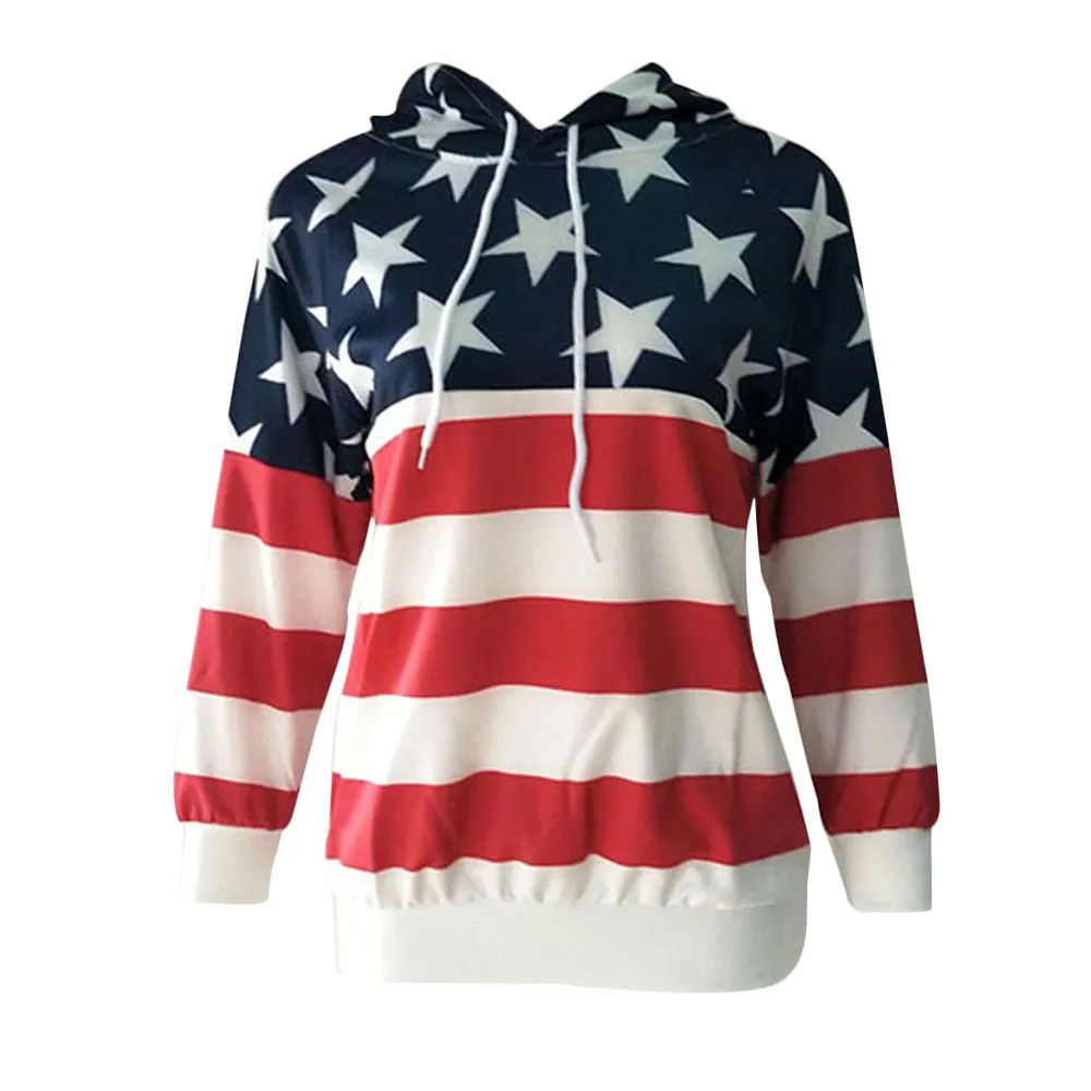 2017 Casual Red And White Of The American Flag Women Digital Printed With Hood Sweatershirt Long Nov3
2017 Casual Red And White Of The American Flag Women Digital Printed With Hood Sweatershirt Long Nov3