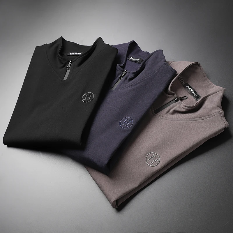 Great Quality Men's T Shirts Stand Zipper Collar Design Full Sleeve Half Turtleneck Vintage Autumn Winter Clothing#C127
Great Quality Men's T Shirts Stand Zipper Collar Design Full Sleeve Half Turtleneck Vintage Autumn Winter Clothing#C127