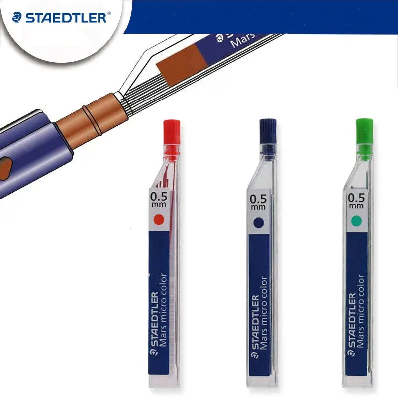 3 шт. Staedtler Mars micro color 254 0 5 мм цветной механический карандаш 12/трубка