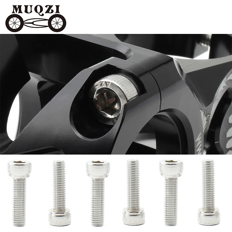MUQZI 6PCS Headset Stem Cap Screw Ultralight Stainless Steel Bicycle Seat Disc Bolt M5 * 18mm Mountain Road Bike Riser Screw
MUQZI 6PCS Headset Stem Cap Screw Ultralight Stainless Steel Bicycle Seat Disc Bolt M5 * 18mm Mountain Road Bike Riser Screw