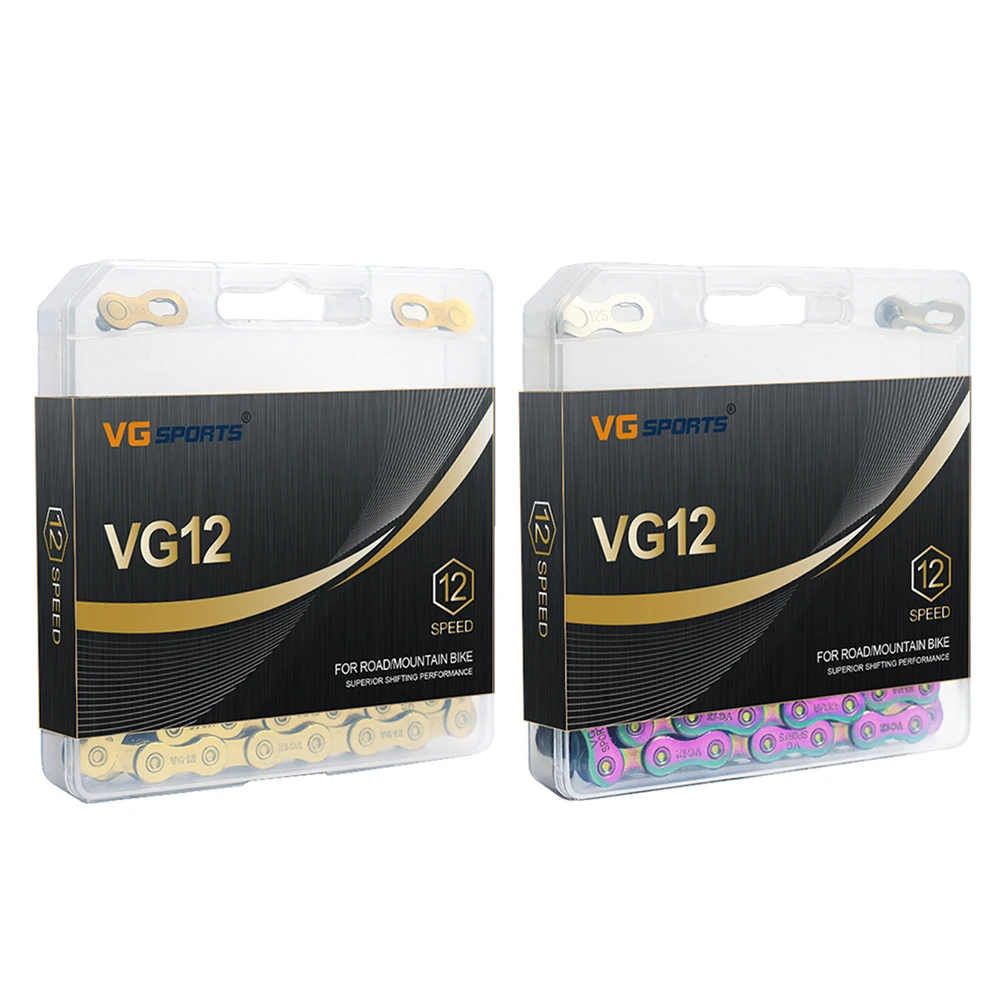 VG Sports Bicycle Chain Steel 126 Links 12 Speed MTB Road Bike Half Hollow Chain Cycling Equipment Accessories
VG Sports Bicycle Chain Steel 126 Links 12 Speed MTB Road Bike Half Hollow Chain Cycling Equipment Accessories