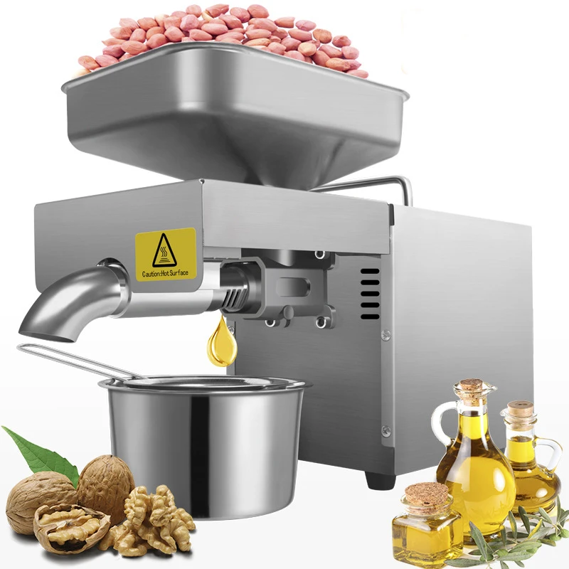 110V/220V Automatic Household Flaxseed Oil Press Sesame Peanut Oil Press Stainless Steel Temperature Control Oil Press 610W
110V/220V Automatic Household Flaxseed Oil Press Sesame Peanut Oil Press Stainless Steel Temperature Control Oil Press 610W