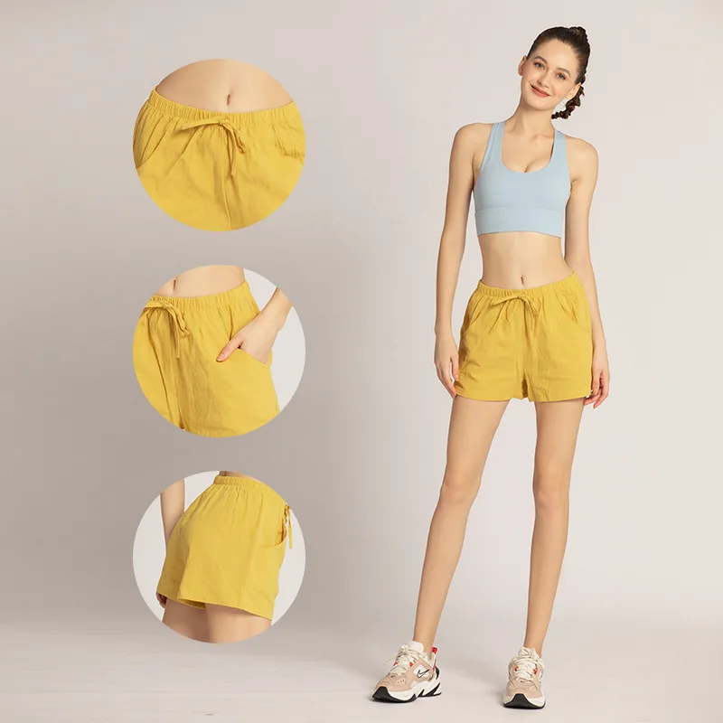 2021 Cotton Breathable Loose Drawstring Cotton and Linen Sports and Leisure All-match Running Fitness Ladies Yoga Shorts
2021 Cotton Breathable Loose Drawstring Cotton and Linen Sports and Leisure All-match Running Fitness Ladies Yoga Shorts