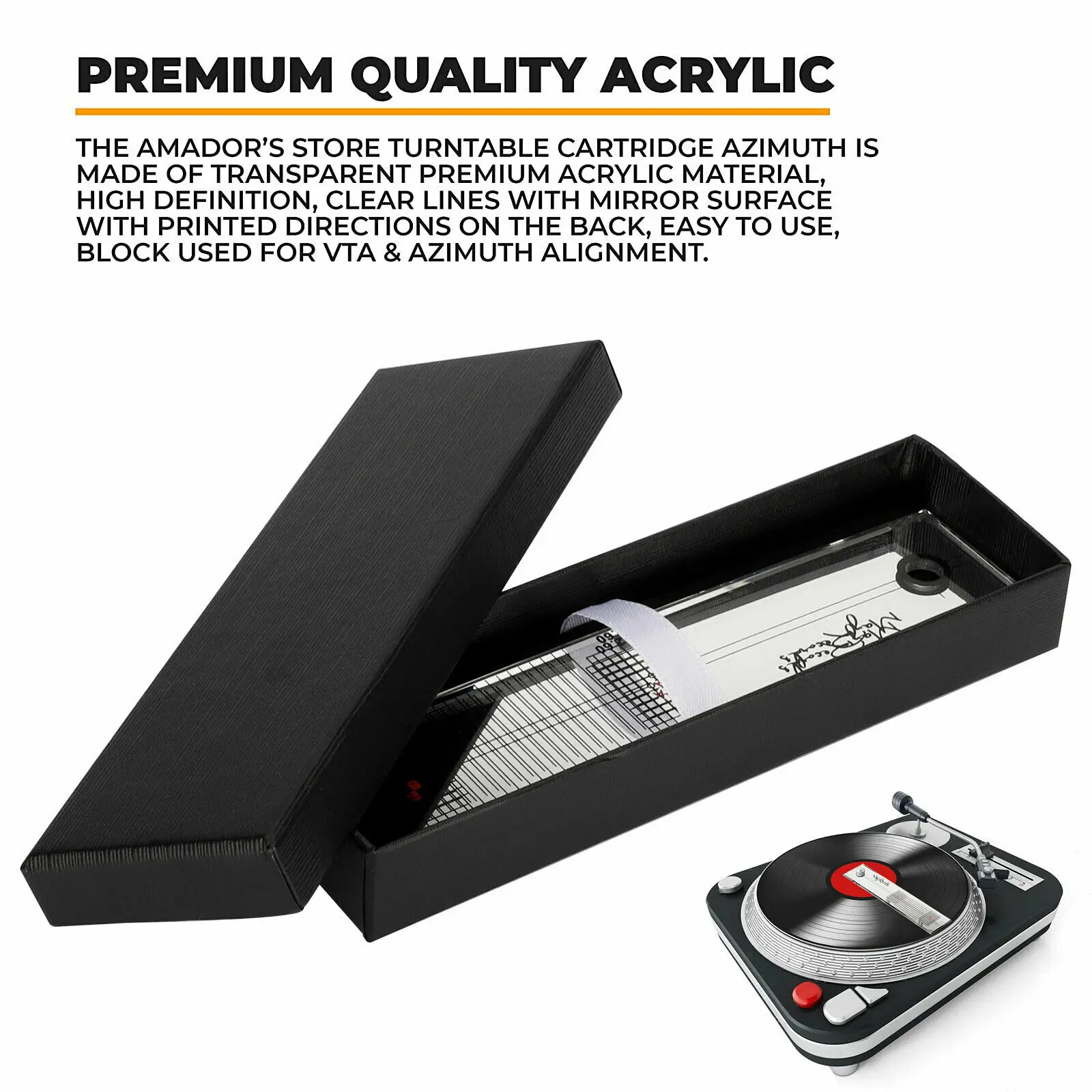 With Cleaning Cloth Cartridge Alignment Protractor LP Stylus Turntable Record Vinyl Acrylic Calibration Ruler
With Cleaning Cloth Cartridge Alignment Protractor LP Stylus Turntable Record Vinyl Acrylic Calibration Ruler