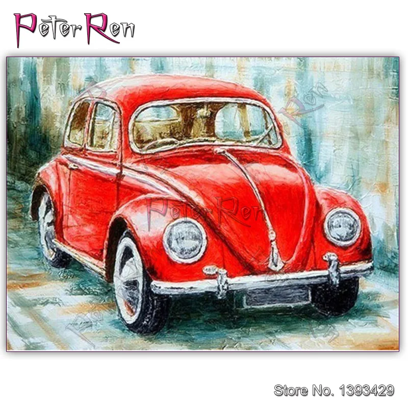 Diamond Embroidery red retro car Beetle Full drill Square Mosaic Painting Sale scenery round Crystal Cross stitch Wall sticker
Diamond Embroidery red retro car Beetle Full drill Square Mosaic Painting Sale scenery round Crystal Cross stitch Wall sticker