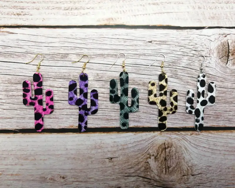 Independent Inspired Leopard Cactuses Printed Leather Dangle Drop Cactuses Earrings for Women Cactuses Leather Earrings
Independent Inspired Leopard Cactuses Printed Leather Dangle Drop Cactuses Earrings for Women Cactuses Leather Earrings