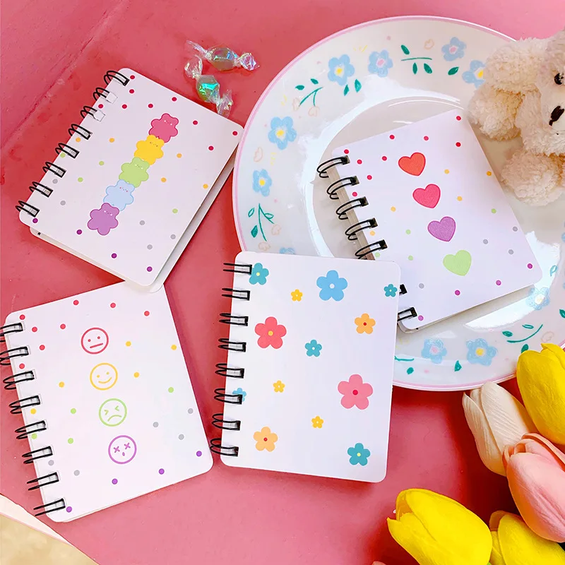 W&G Korean Coil Book Flower Gummy Bear Portable Portable Small Book Coil Word Book Students Use Simple Art
W&G Korean Coil Book Flower Gummy Bear Portable Portable Small Book Coil Word Book Students Use Simple Art