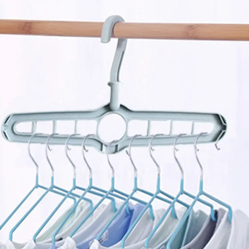 5Pcs Multifunction Wardrobe Space Saving 9-hole Magic Clothes Hanger Closet Storage Organizer Coat Hanger With Hook 360 Rotation
5Pcs Multifunction Wardrobe Space Saving 9-hole Magic Clothes Hanger Closet Storage Organizer Coat Hanger With Hook 360 Rotation