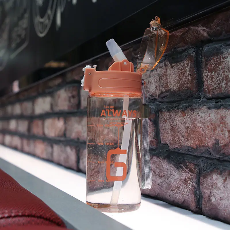 Portable adult straw water cup fresh and simple portable cup bounce with lifting rope scale female student sports plastic cup
Portable adult straw water cup fresh and simple portable cup bounce with lifting rope scale female student sports plastic cup