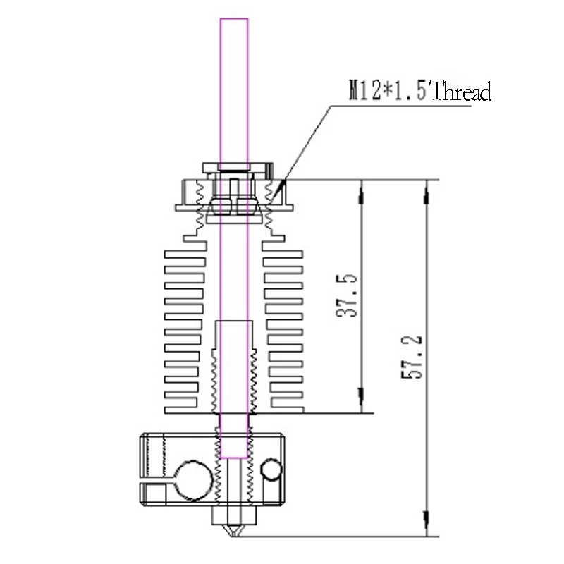 Extruder Head Nozzle Heating Block 4.1mm Hole for 1.75mm Filament for E3D V6 Nozzle Heating Head 3D Printer Parts
Extruder Head Nozzle Heating Block 4.1mm Hole for 1.75mm Filament for E3D V6 Nozzle Heating Head 3D Printer Parts
