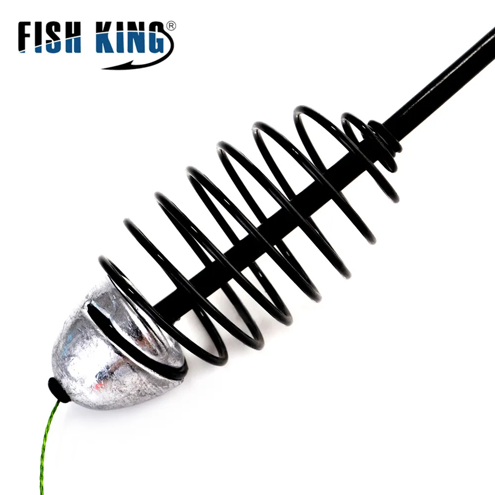 FISH KING 30g/35g/40g/45g Metal Bait Cage Feeder Fishing Group Lead Sinker Hair Rigs Carp Fishing With Line Hooks For Tackle
FISH KING 30g/35g/40g/45g Metal Bait Cage Feeder Fishing Group Lead Sinker Hair Rigs Carp Fishing With Line Hooks For Tackle