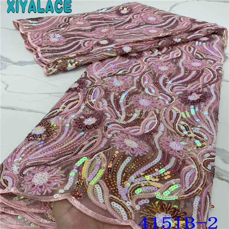 Latest Lace Fabric Stretch Lace Fabric High Quality Sequins Net Laces for Sewing Cloth for Nagerian Wedding Lace KS4151B
Latest Lace Fabric Stretch Lace Fabric High Quality Sequins Net Laces for Sewing Cloth for Nagerian Wedding Lace KS4151B