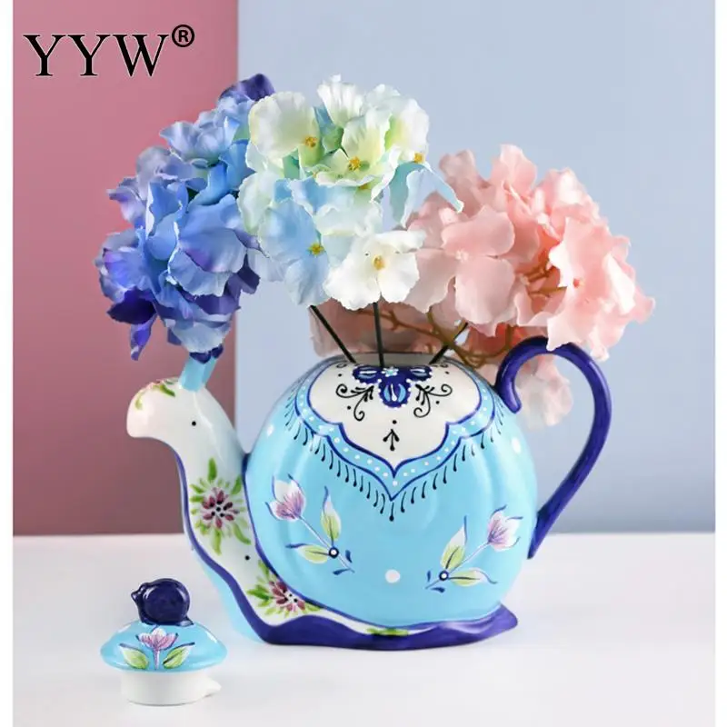 Snail Teapot Decoration Ceramic Creative Hand-painted Pattern Can As A Teapot Decoration Vase For Home Or Office Accessories
Snail Teapot Decoration Ceramic Creative Hand-painted Pattern Can As A Teapot Decoration Vase For Home Or Office Accessories
