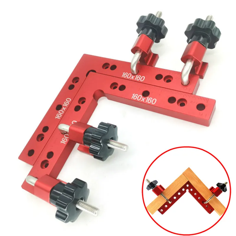 Woodworking Adjustable Corner Clamping Ruler Aluminium Right Angle Clamps G Clamp L-Shaped Auxiliary Fixture Positioner Clip
Woodworking Adjustable Corner Clamping Ruler Aluminium Right Angle Clamps G Clamp L-Shaped Auxiliary Fixture Positioner Clip