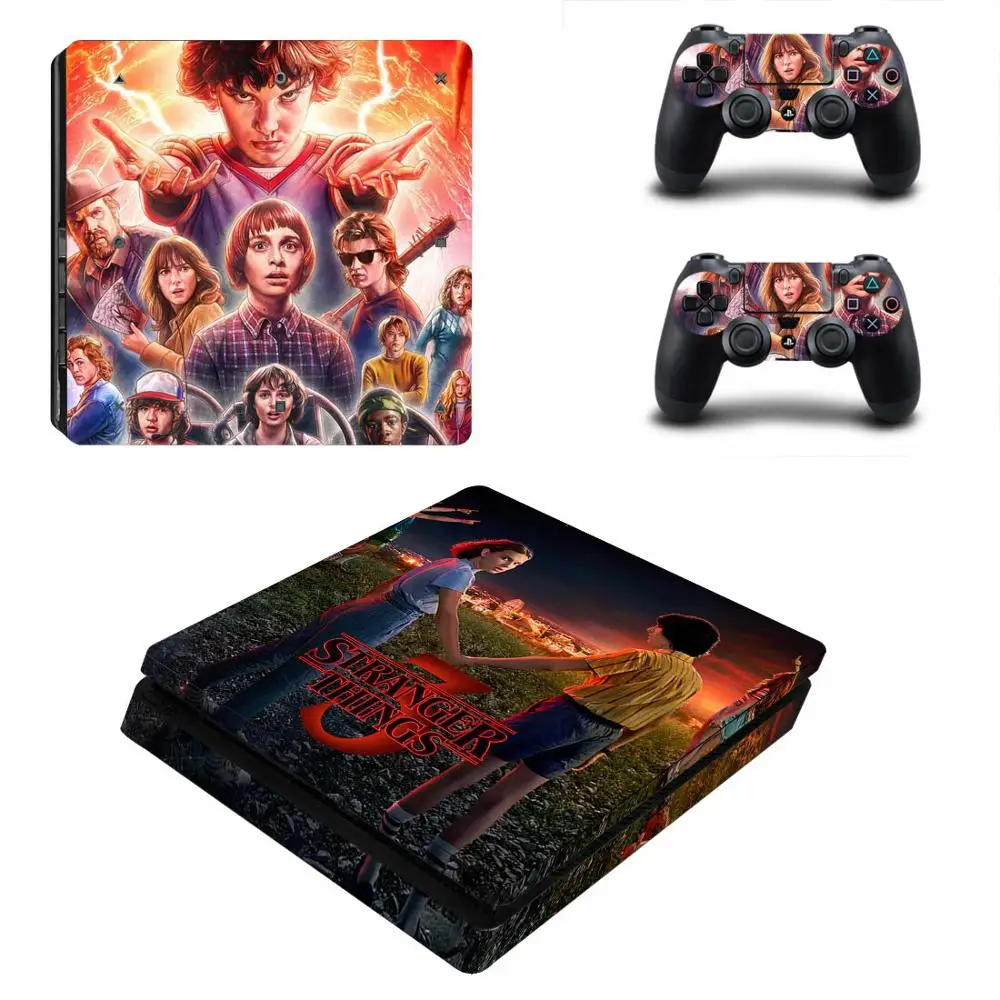 Наклейки очень странные дела для PS4 тонкие наклейки s Play station 4 PlayStation виниловые