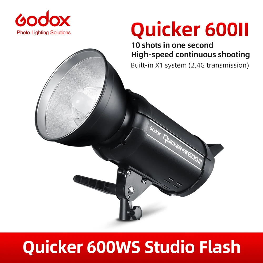 Godox быстрая 600II 600WS GN76 1/8000s высокоскоростная синхронизирующая стробоскопическая вспышка со встроенной беспроводной системой 2,4G
Godox быстрая 600II 600WS GN76 1/8000s высокоскоростная синхронизирующая стробоскопическая вспышка со встроенной беспроводной системой 2,4G