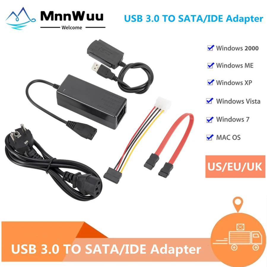 USB 2.0 to IDE SATA S-ATA 2.5 3.5 HD HDD Hard Drive Adapter Converter USB TO SATA 480Mb/s Data Interface Converter Adapter Cable
USB 2.0 to IDE SATA S-ATA 2.5 3.5 HD HDD Hard Drive Adapter Converter USB TO SATA 480Mb/s Data Interface Converter Adapter Cable