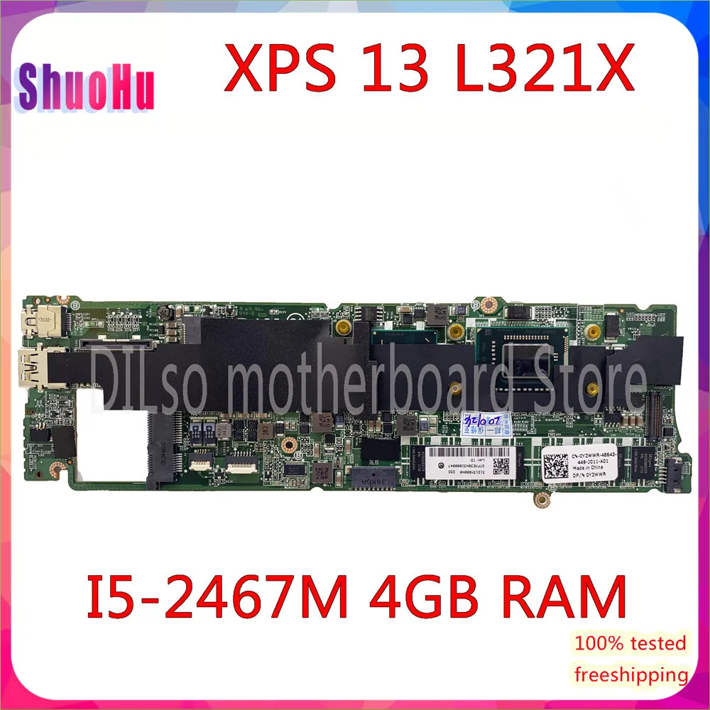KEFU L321X Motherboard For Dell XPS 13 L321X Laptop Motherboard I5-2467M 4G DDR3L DA0D13MBCD1 Fully Tested 100% Work DDR3 HM77
KEFU L321X Motherboard For Dell XPS 13 L321X Laptop Motherboard I5-2467M 4G DDR3L DA0D13MBCD1 Fully Tested 100% Work DDR3 HM77