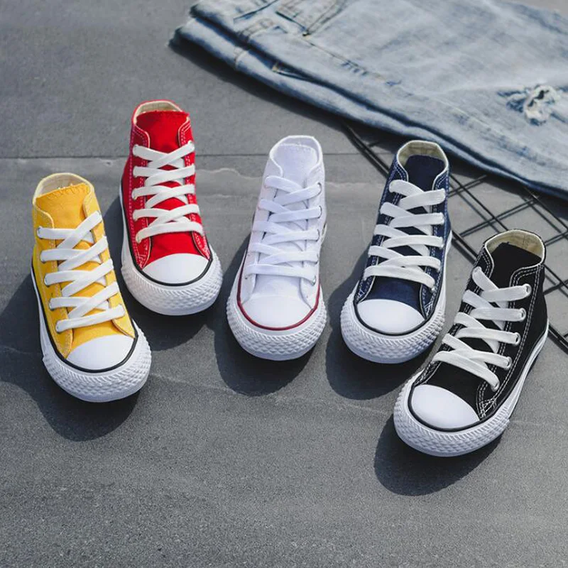Children High-top Canvas Girls Quality Fabric School Shoes Boys Fashion Candy Color Sneakers Spring Autumn Outside Travel Canvas
Children High-top Canvas Girls Quality Fabric School Shoes Boys Fashion Candy Color Sneakers Spring Autumn Outside Travel Canvas