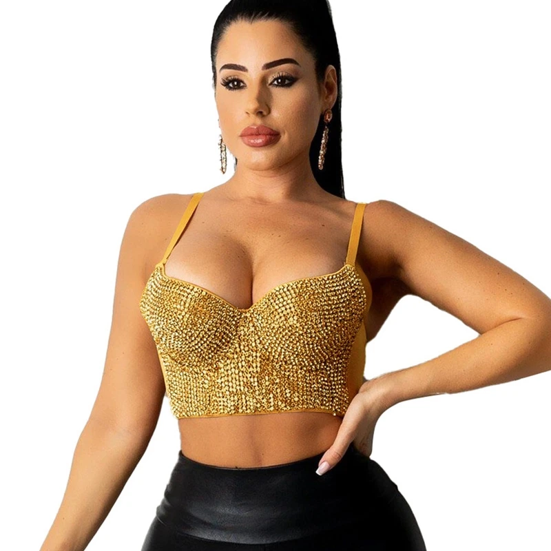 Sexy Rhinestone Crop Tops Spaghetti Strap Y2k Clothes Birthday Party Wear Outfits for Women Backless Bodycon Club Tops
Sexy Rhinestone Crop Tops Spaghetti Strap Y2k Clothes Birthday Party Wear Outfits for Women Backless Bodycon Club Tops