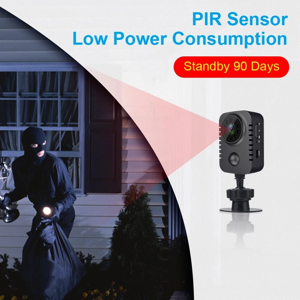 MD29 Mini Camera PIR Motion Detection Low Power HD 1080P Sensor Night Vision Camcorder Action DVR Micro Sport DV Video Small Cam
MD29 Mini Camera PIR Motion Detection Low Power HD 1080P Sensor Night Vision Camcorder Action DVR Micro Sport DV Video Small Cam