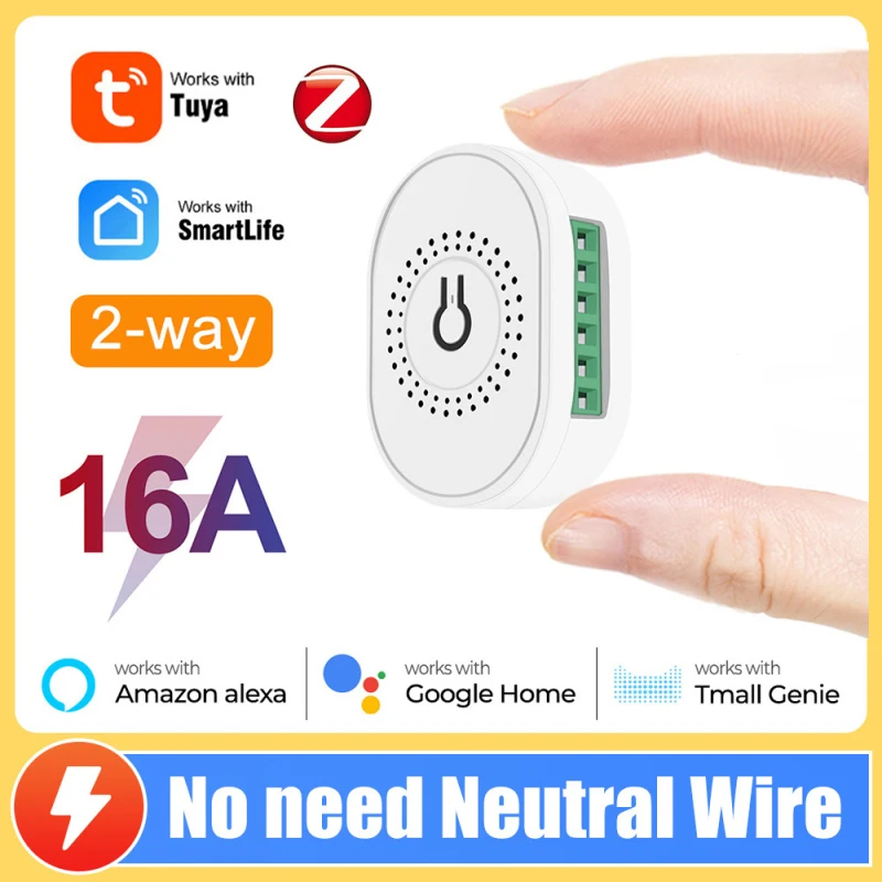 Tuya ZigBee 16A Mini Smart Switch Module Timer DIY Two Way Control Work With Smart Life/Tuya App Support Alexa Google Home
Tuya ZigBee 16A Mini Smart Switch Module Timer DIY Two Way Control Work With Smart Life/Tuya App Support Alexa Google Home