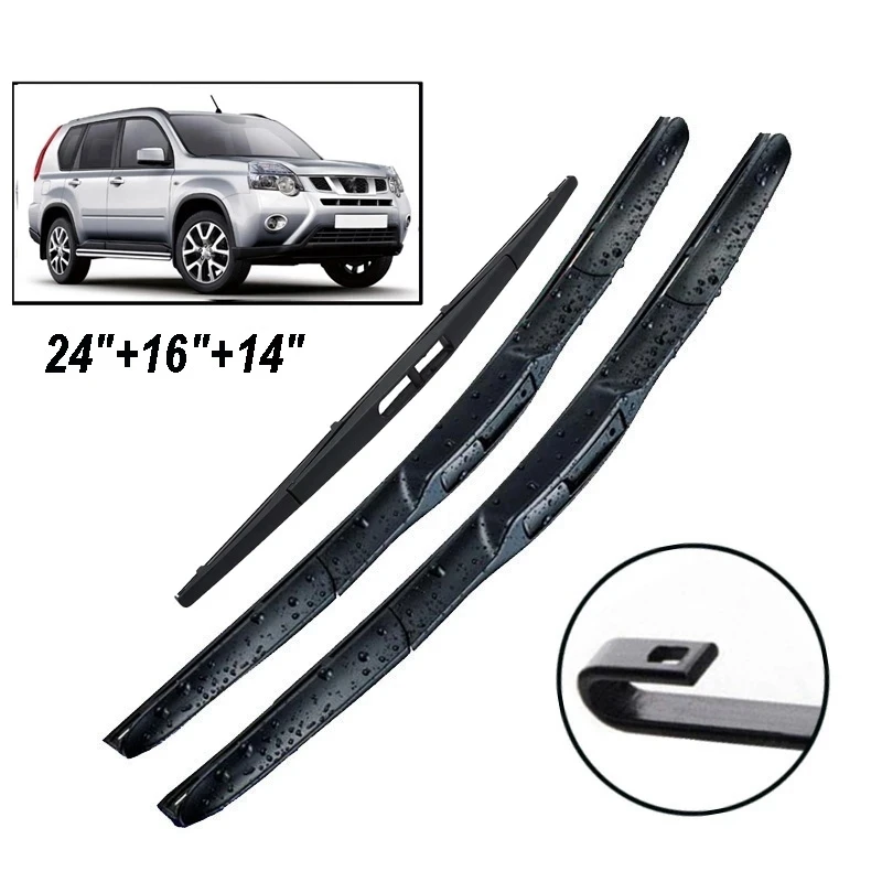 Car Front and Rear Wiper Strip Windshield Windscreen Front Window Car Accessories for Nissan X-Trail T31 2007-2013
Car Front and Rear Wiper Strip Windshield Windscreen Front Window Car Accessories for Nissan X-Trail T31 2007-2013