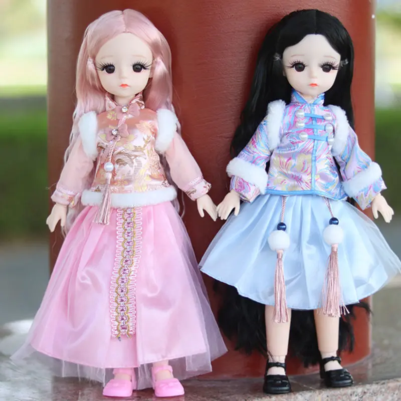 Dress up 30 cm doll clothes 6 points bjd baby clothes Han clothes doll clothes costume princess winter clothes
Dress up 30 cm doll clothes 6 points bjd baby clothes Han clothes doll clothes costume princess winter clothes