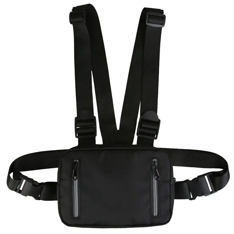 Tactical Chest Rig Bag Trend Running Unisex Waist Bags Reflective Stripe Vest Backpack Travel Men Tactical Pack Chest Bags
Tactical Chest Rig Bag Trend Running Unisex Waist Bags Reflective Stripe Vest Backpack Travel Men Tactical Pack Chest Bags