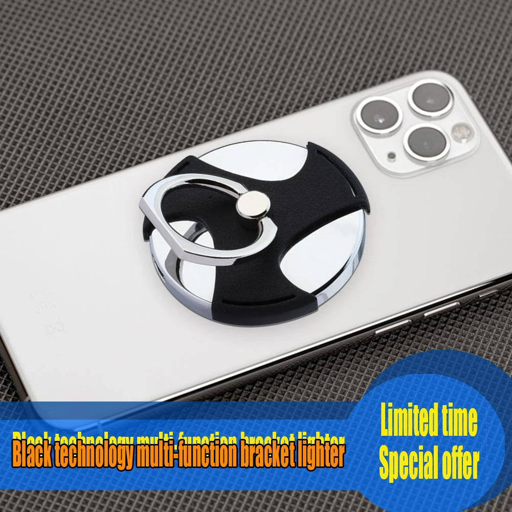 Creative USB charging lighter mobile phone holder multifunctional technology outdoor survival lighter portable decompression toy
Creative USB charging lighter mobile phone holder multifunctional technology outdoor survival lighter portable decompression toy