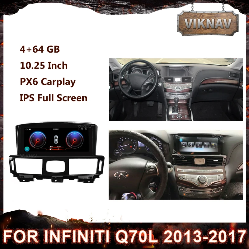 10.25 inch GPS Navigation Multimedia DVD player Car Radio For Infiniti Q70L 2013-2017 head unit touch HD screen PX6 Carplay
10.25 inch GPS Navigation Multimedia DVD player Car Radio For Infiniti Q70L 2013-2017 head unit touch HD screen PX6 Carplay