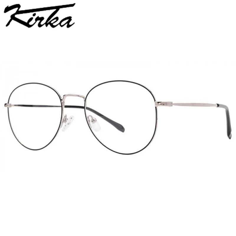Kirka Optical Metal Glasses Frame Women Clear Lens Myopia Prescription Eyewear Round Designer Eyeglasses Frame Classic Design
Kirka Optical Metal Glasses Frame Women Clear Lens Myopia Prescription Eyewear Round Designer Eyeglasses Frame Classic Design