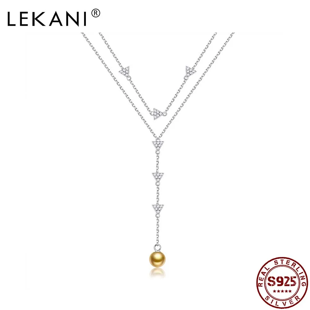 LEKANI Greek Design Pearl Necklace S925 Sterling Silver Fashion Woman Necklace New for Girlfriend Romantic Anniversary Gift
LEKANI Greek Design Pearl Necklace S925 Sterling Silver Fashion Woman Necklace New for Girlfriend Romantic Anniversary Gift