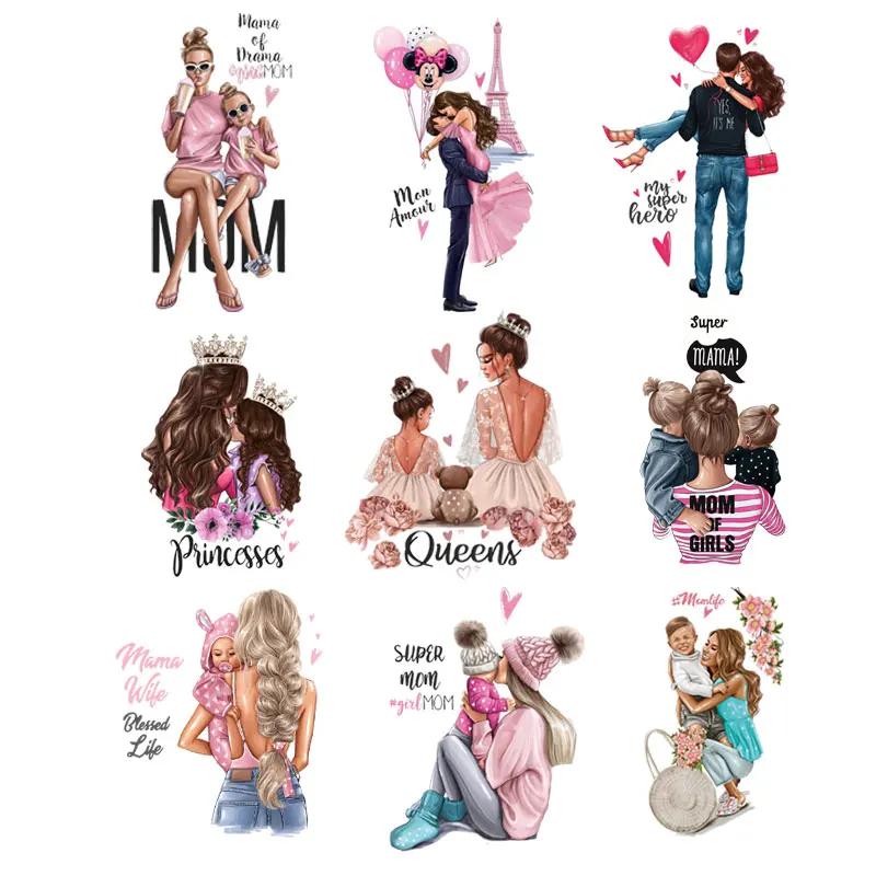 Fashion Parent-Child Patches On Clothes Washable T-Shirts Thermo Adhesive Stickers Happy Family Iron-On Transfer For Clothing
Fashion Parent-Child Patches On Clothes Washable T-Shirts Thermo Adhesive Stickers Happy Family Iron-On Transfer For Clothing