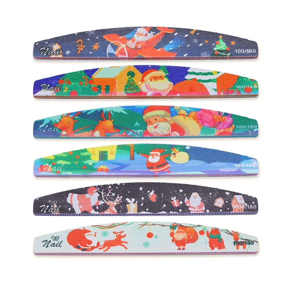 6Pcs/Set New Christmas Flower Printed Nail-Files Colorful Nail Polisher Double Side Sandpaper Professional Manicure Tools
6Pcs/Set New Christmas Flower Printed Nail-Files Colorful Nail Polisher Double Side Sandpaper Professional Manicure Tools